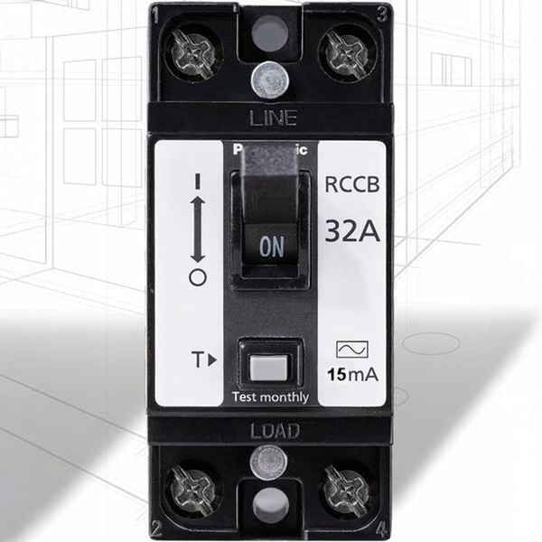 Cầu dao an toàn HB 2P+E Panasonic ELCB BJS NA2K