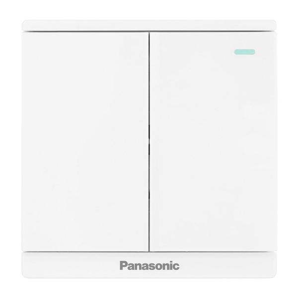 Bộ 2 công tắc B 1 chiều có chỉ báo dạ quang Panasonic WMF513