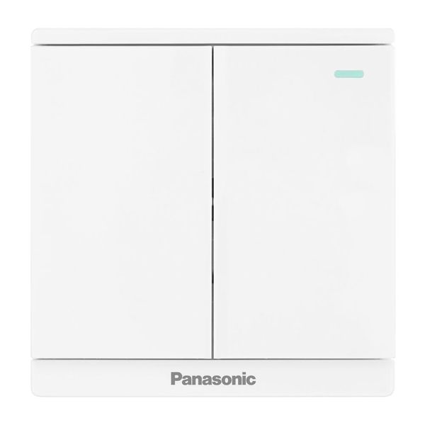 Bộ 2 công tắc C 2 chiều có chỉ báo dạ quang Panasonic WMF514