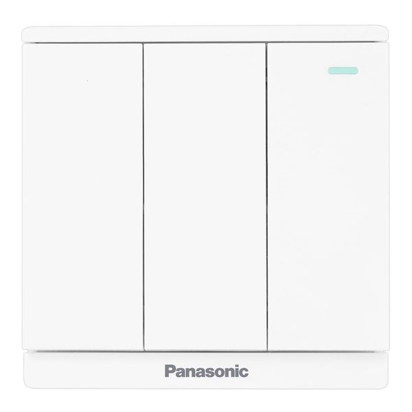 Bộ 3 công tắc B 1 chiều có chỉ báo dạ quang Panasonic WMF515
