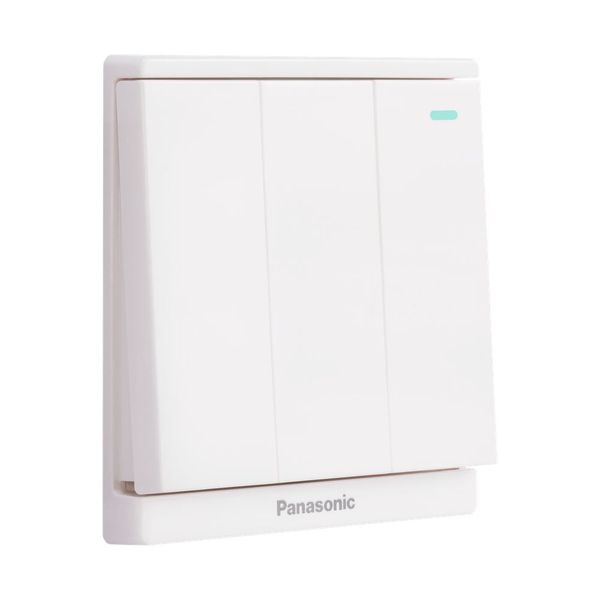 Bộ 3 công tắc B 1 chiều có chỉ báo dạ quang Panasonic WMF515