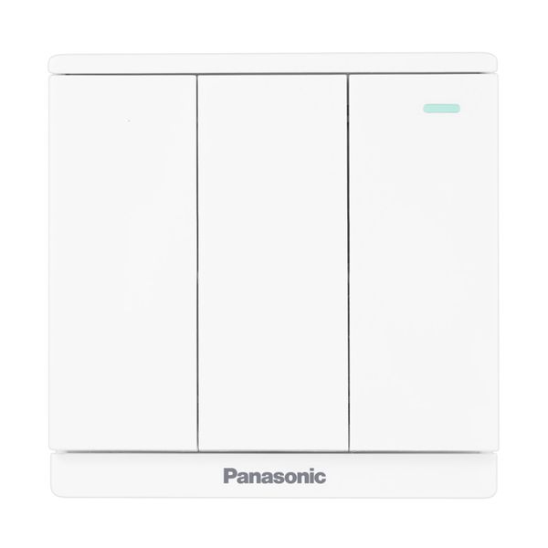 Bộ 3 công tắc C 2 chiều có chỉ báo dạ quang Full Color Panasonic WMF516