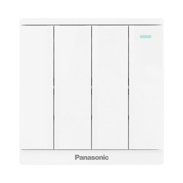 Bộ 4 công tắc C 2 chiều có chỉ báo dạ quang Full Color Panasonic WMF518
