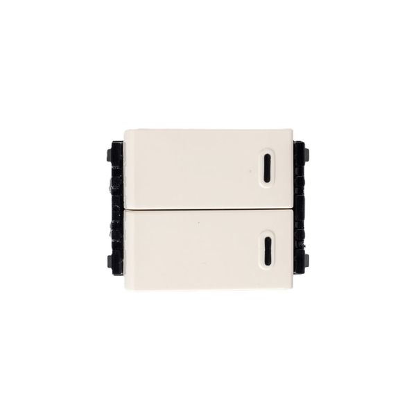 Công tắc đôi Panasonic WEV502127SW 1 chiều cỡ trung bắt vít