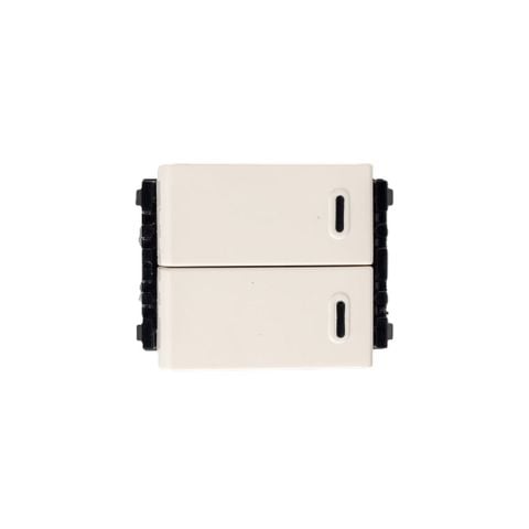 Công tắc đôi Panasonic WEV502127SW 1 chiều cỡ trung bắt vít