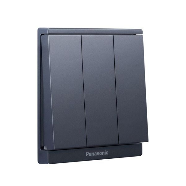 Bộ 3 công tắc B 1 chiều Full Color Panasonic WMF505 Ánh Kim