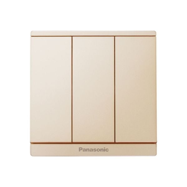 Bộ 3 công tắc B 1 chiều Full Color Panasonic WMF505 Ánh Kim