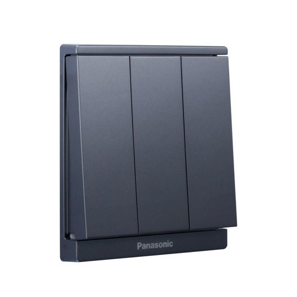 Bộ 3 công tắc C 2 chiều Full Color Panasonic WMF506 Ánh Kim