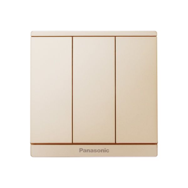 Bộ 3 công tắc C 2 chiều Full Color Panasonic WMF506 Ánh Kim