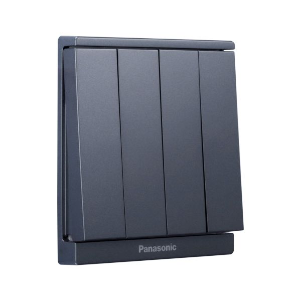 Bộ 4 công tắc B 1 chiều Full Color Panasonic WMF507 Ánh Kim