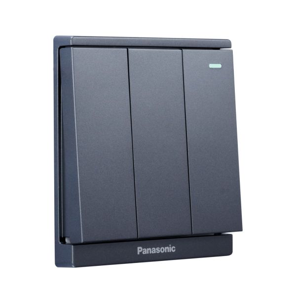Bộ 3 công tắc C 2 chiều có chỉ báo dạ quang Full Color Panasonic WMF516 Ánh Kim
