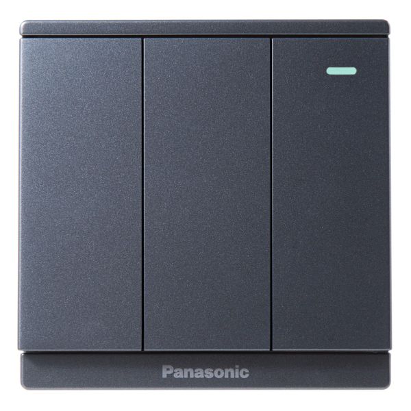 Bộ 3 công tắc C 2 chiều có chỉ báo dạ quang Full Color Panasonic WMF516 Ánh Kim