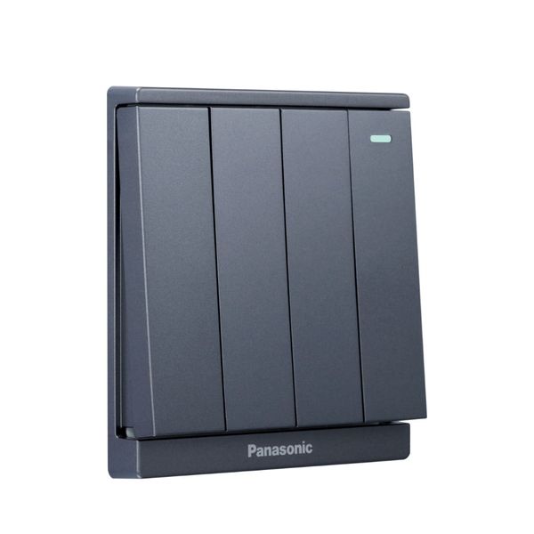 Bộ 4 công tắc C 2 chiều có chỉ báo dạ quang Full Color Panasonic WMF518 Ánh Kim