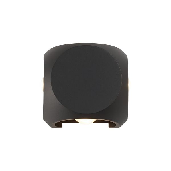 Đèn gắn tường ngoài trời LED Nanoco NBLS254 4W IP65 4 tia 4 hướng đen