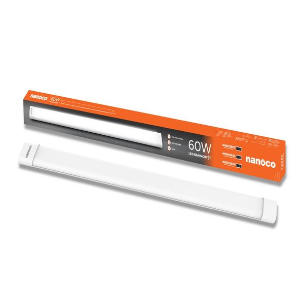 Đèn LED bán nguyệt Oval nhôm Nanoco NSHO603 / NSHO604 / NSHO606 60W 1,2m