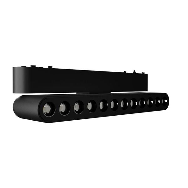 Đèn chiếu điểm gập ray nam châm Nanoco NMGFG123B / NMGFG124B 12W thân tròn