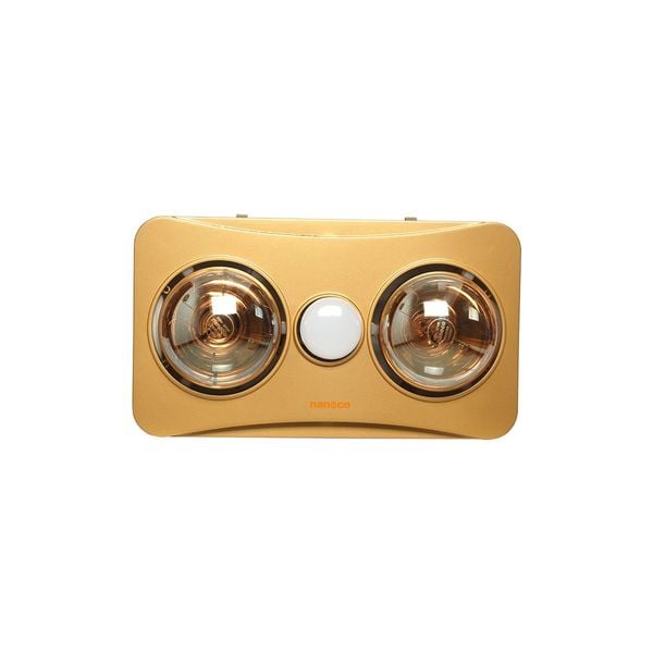 Đèn sưởi âm trần Nanoco NBHR201G 2 bóng có quạt hút remote