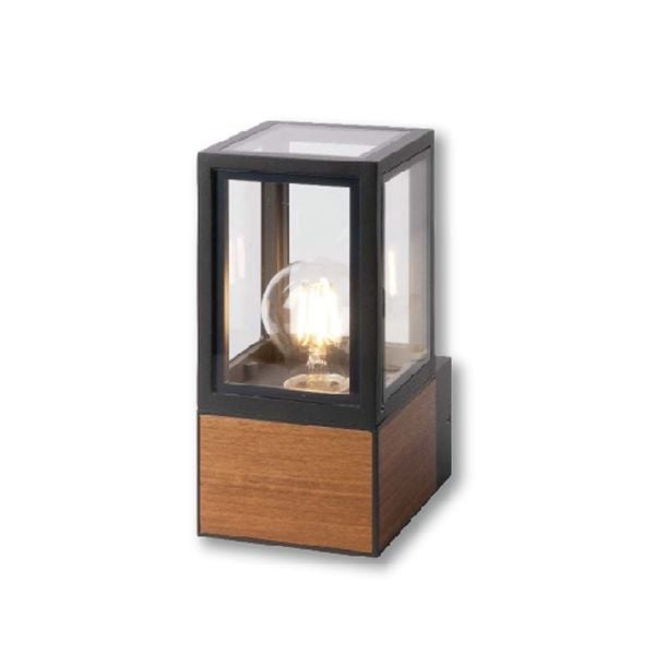 Đèn trụ sân vườn Nanoco NGL3431WD bóng E27 H220 IP54 màu gỗ
