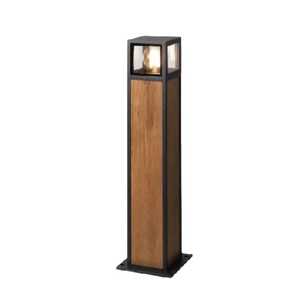 Đèn trụ sân vườn Nanoco NGL3433WD bóng E27 H600 IP54 màu gỗ