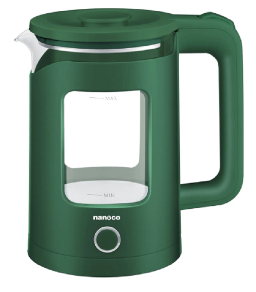 Bình đun siêu tốc Nanoco NKT1761G (Xanh lá)
