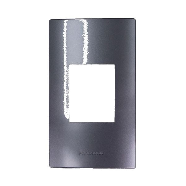 Mặt dùng cho ổ đơn 3 chấu / MCB 2P Panasonic Halumie WEVH680290MYH xám ánh kim