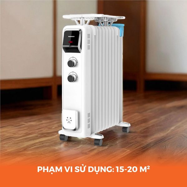 Máy sưởi dầu Nanoco NOH2613 13 thanh 2.600W