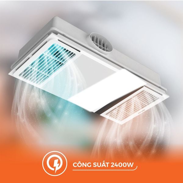 Máy sưởi nhà tắm Nanoco NBD2560 2400W có thông gió