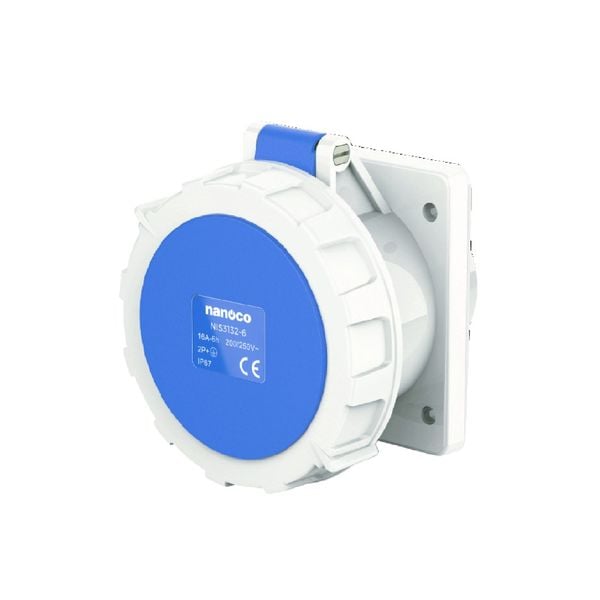 Ổ cắm âm thẳng IP67 Nanoco NIS31 16A–32A IEC 60309