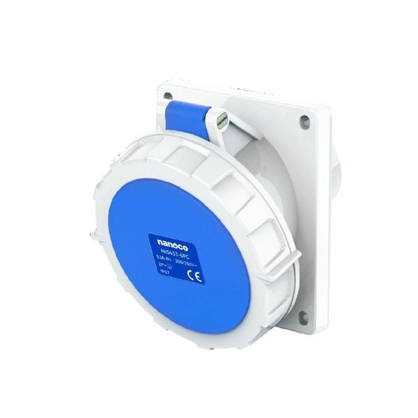 Ổ cắm âm nghiêng IP67 Nanoco NIS43FC 63A IEC 60309