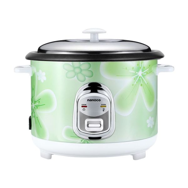 Nồi cơm điện nắp rời Nanoco NRC2203G 2.2L xanh lá