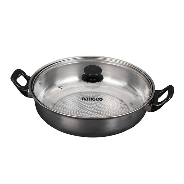 Nồi lẩu inox Nanoco NCWY320 D26cm đáy từ