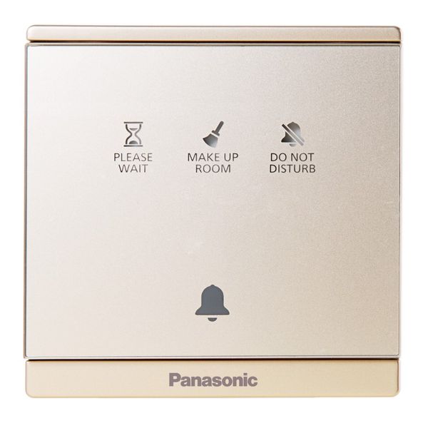 Nút nhấn chuông khách sạn có đèn báo 3 chế độ Panasonic WMF936 Ánh Kim