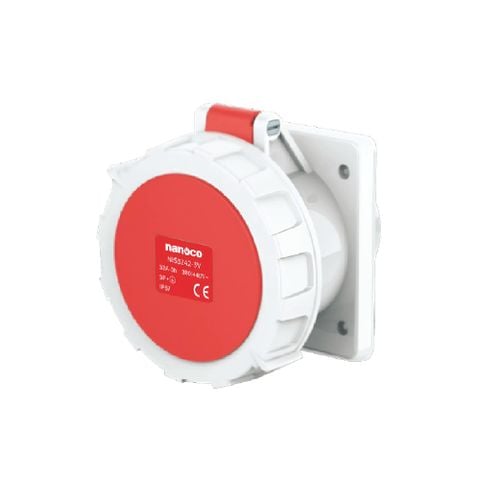 Ổ cắm âm container IP67 Nanoco NIS3242-3V 32A 4P 400V