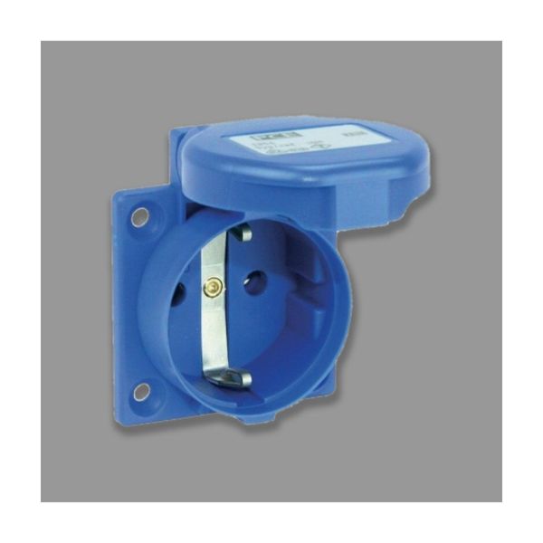Ổ cắm âm có nắp chống nước PCE F105-0B 16A IP54