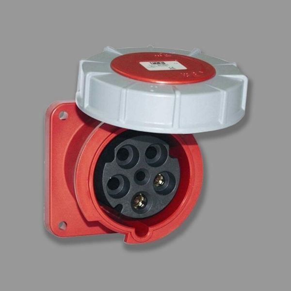 Ổ cắm âm nghiêng IP67 PCE F44x 125A IEC 60309