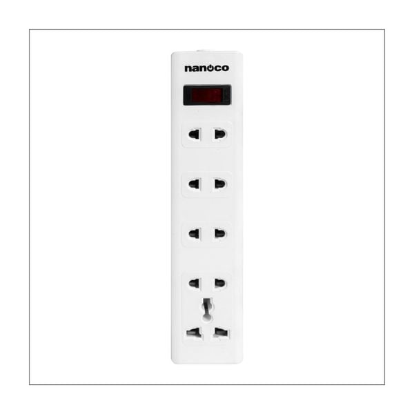 Ổ cắm có dây 1 ổ đa năng 10A Nanoco NES4213-S1