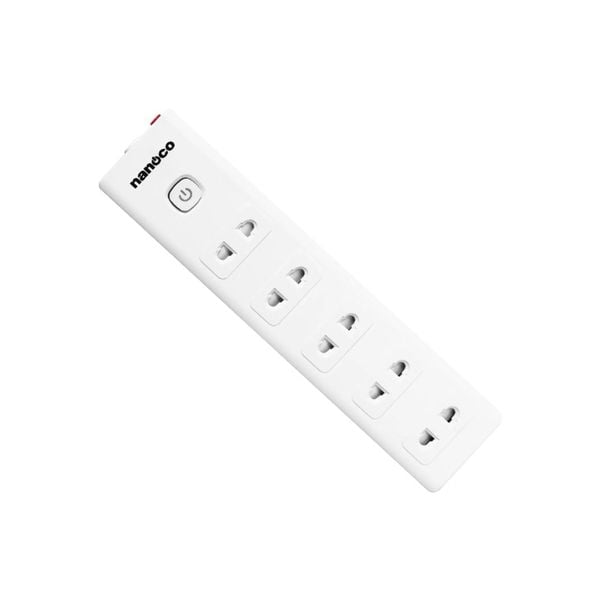 Ổ cắm có dây 5 ổ 2 chấu Nanoco NES5215 dây 5m