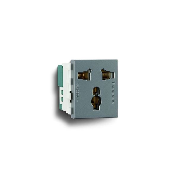 Ổ cắm đa năng có màn che Panasonic WEV1171 Ánh Kim