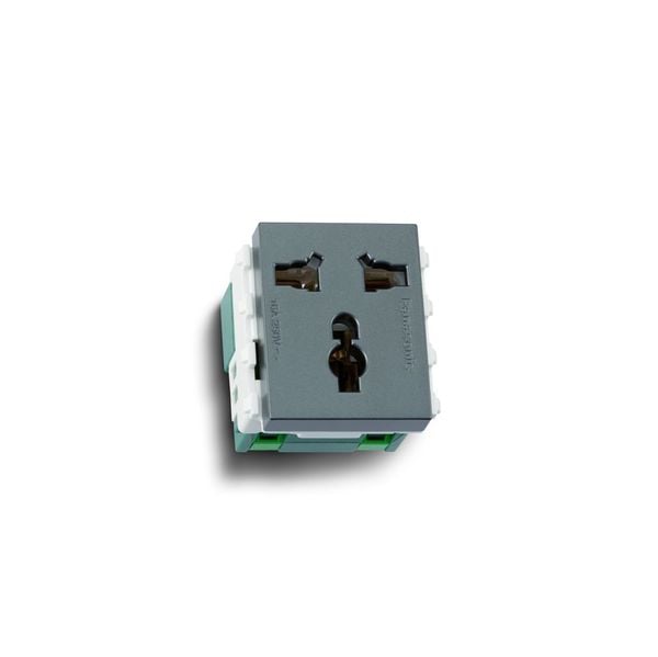 Ổ cắm đa năng có màn che Panasonic WEV1171 Ánh Kim