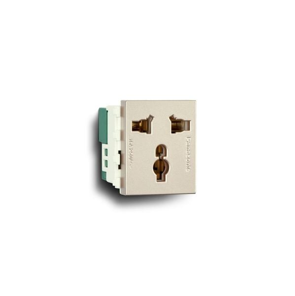 Ổ cắm đa năng có màn che Panasonic WEV1171 Ánh Kim
