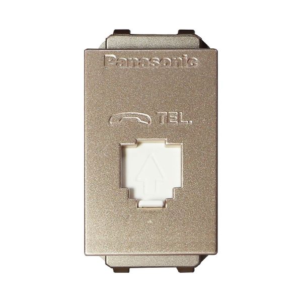 Ổ cắm điện thoại 4 cực Panasonic WEV2364 Ánh Kim