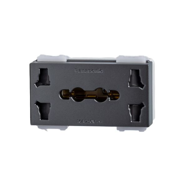 Ổ cắm đôi đa năng Panasonic WEV157207 có màn che bắt vít