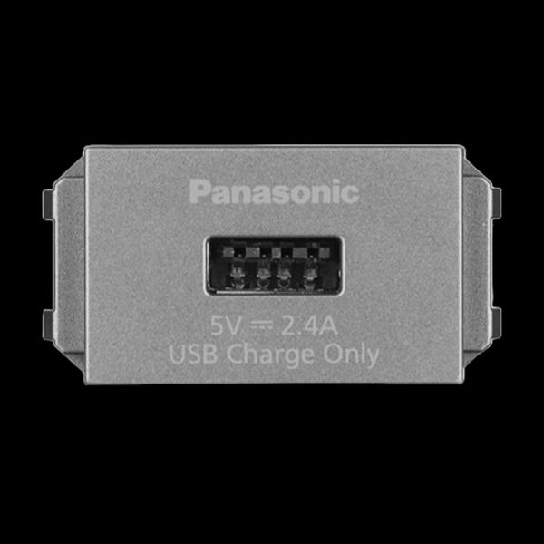 Ổ cắm sạc USB Panasonic WEF108107 màu Ánh Kim (dòng MY)