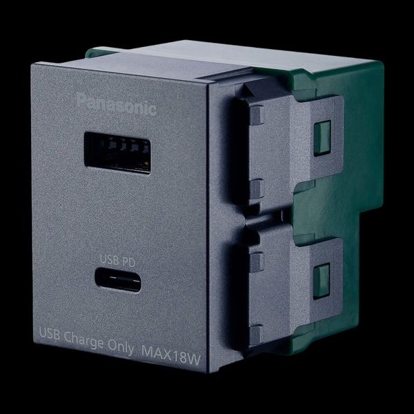 Ổ cắm USB Panasonic WEF14821 2 cổng Type A+C
