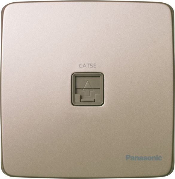 Ổ cắm mạng CAT5E Minerva Panasonic WMT421 Ánh Kim