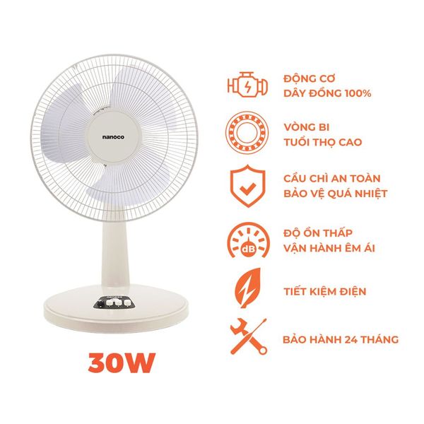Quạt bàn Nanoco NTF1209