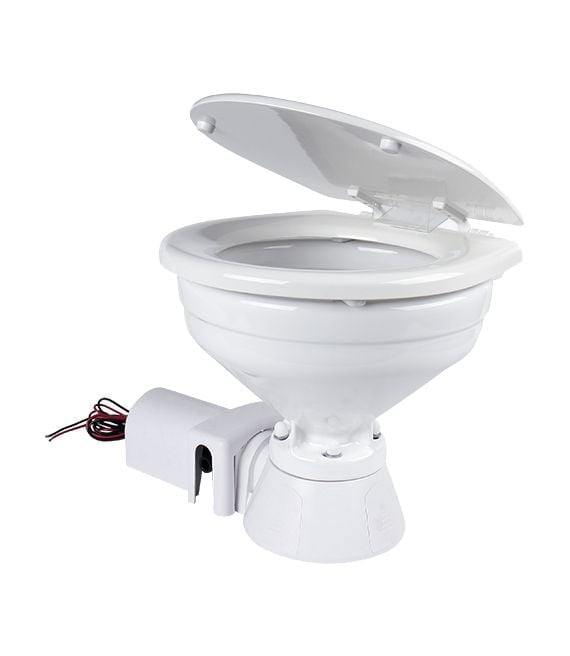Toilet điện SEAFLO SFMTE1-01 bản Compact lòng bồn sứ bệ ngồi gỗ