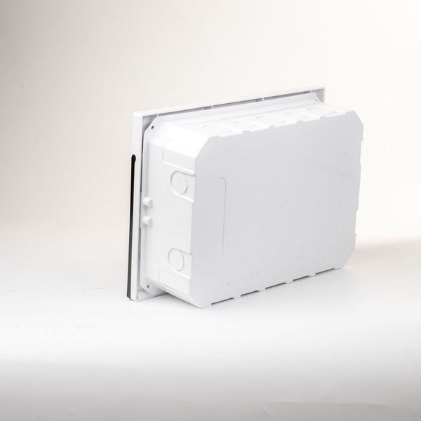 Tủ điện âm tường mặt phẳng Nanoco NDB112P / NDB112PB 8–12 module