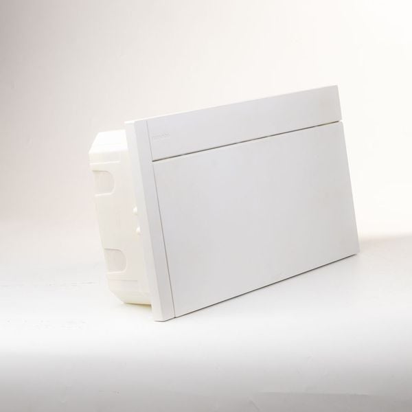 Tủ điện âm tường mặt phẳng Nanoco NDB116P / NDB116PB 12–16 module