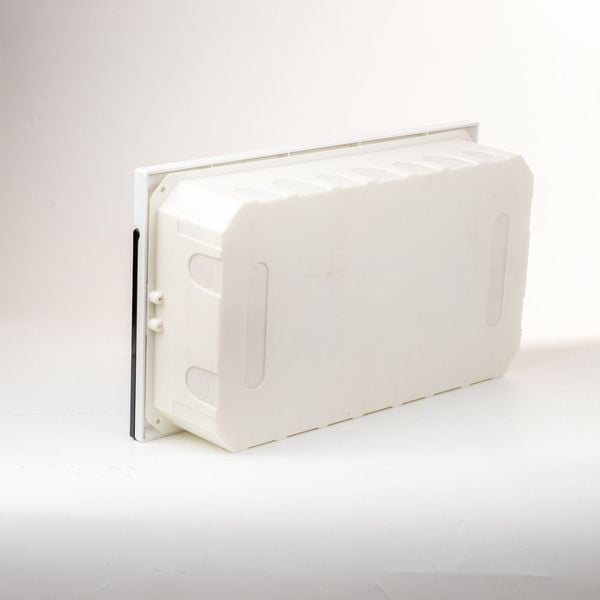 Tủ điện âm tường mặt phẳng Nanoco NDB116P / NDB116PB 12–16 module
